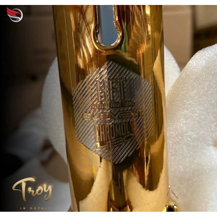 Sepeda Lipat Element Troy X 10 Speed Gold Chrome Edition 16 Inch 2021