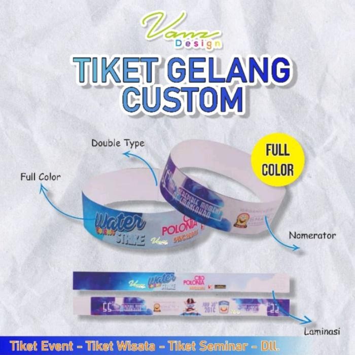 gelang tiket gelang konser