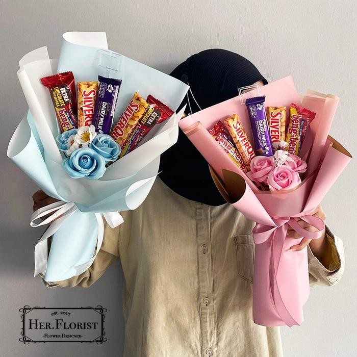HER.FLORIST BUKET BUNGA DAN SNACK / BUKET SNACK