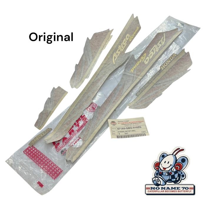 Striping Sticker Stiker Lis Body Honda Astrea Grand Original