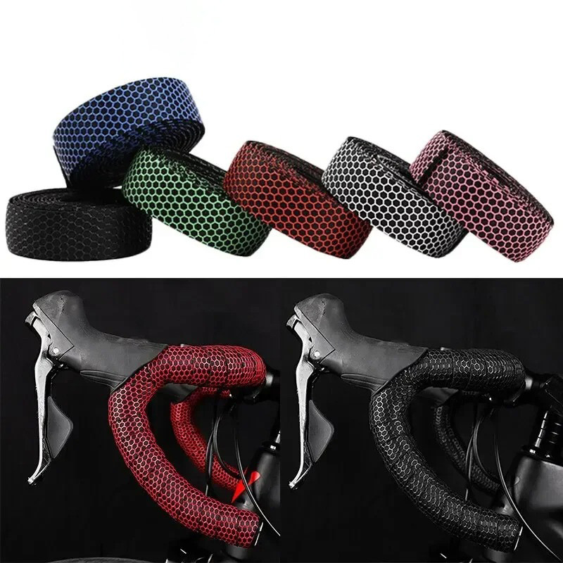 BUCKLOS Road Bike Handlebar Tape Anti Slip Silica Gel Handlebar Tape Shock Absorption Cycling Bar Ta