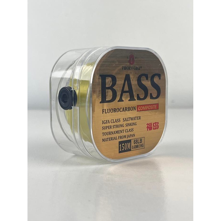 Senar Pancing 150 Meter Bass Gold Warna Kuning Hijau Emas Galatama Fluorocarbon Fukushima / Senar