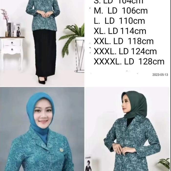 ASLI Seragam PKK Nasional Baju Seragam Batik PKK Terbaru Atasan Batik Wanit READY STOCK