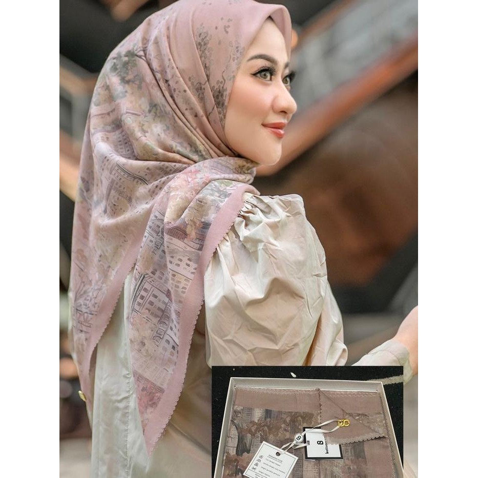 Promo Jilbab Buttonscarves Jilbab + Box New York 3 Courage - Bowery - Bisa Cod