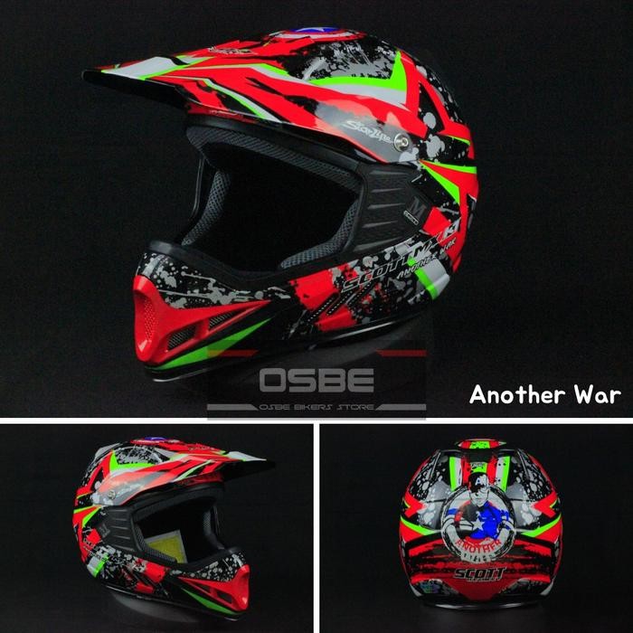 DISKON HELM / HELM SCOTT MX ANAK / HELM TRAIL ANAK / HELM SCOTT TRAIL ANAK READY STOCK