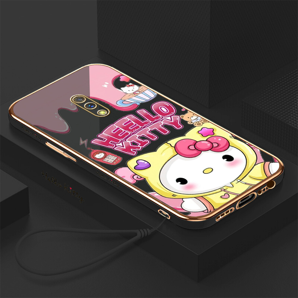 [Pengiriman lokal] Realme C1 C2 C2S C3 C11 2021 C12 C15 C17 C25 U1 X A1K  Casing HP Pola Hello Kitty