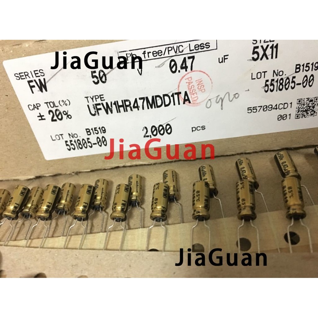 PROMO  50pcs NEW NICHICON FW 0.47UF 50V 5X11MM 0.47UF/50V audio Electrolytic Capacitor 50V0.47uF fil