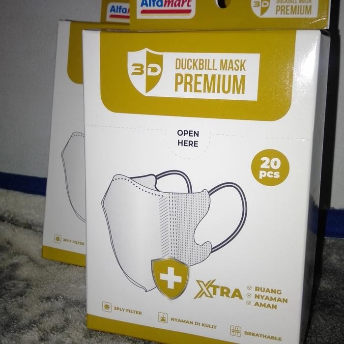 KJB masker duckbill alfamart premium isi 20