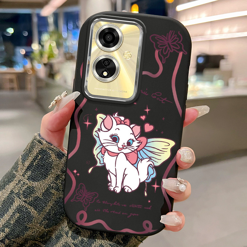 Casing Hp Untuk OPPO A59 F1s Case Casing Bunga Kucing HP Kasing bulat gemuk Cesing Silikon Softcase