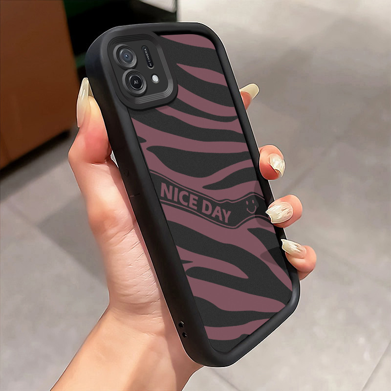 Casing Hp OPPO A16K OPPO A16E Case Casing Garis Zebra pola HP Kasing Silikon Softcase mata langit ta