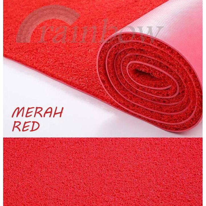 Karpet Karet PVC Mie / Bihun Roll - Merah