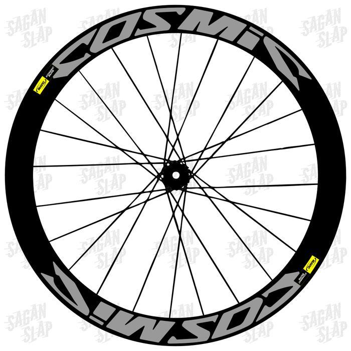 Sticker Decal Rims Velg Sepeda Cosmic 700C Lebar 5 Cm Full Rims Terbaru 