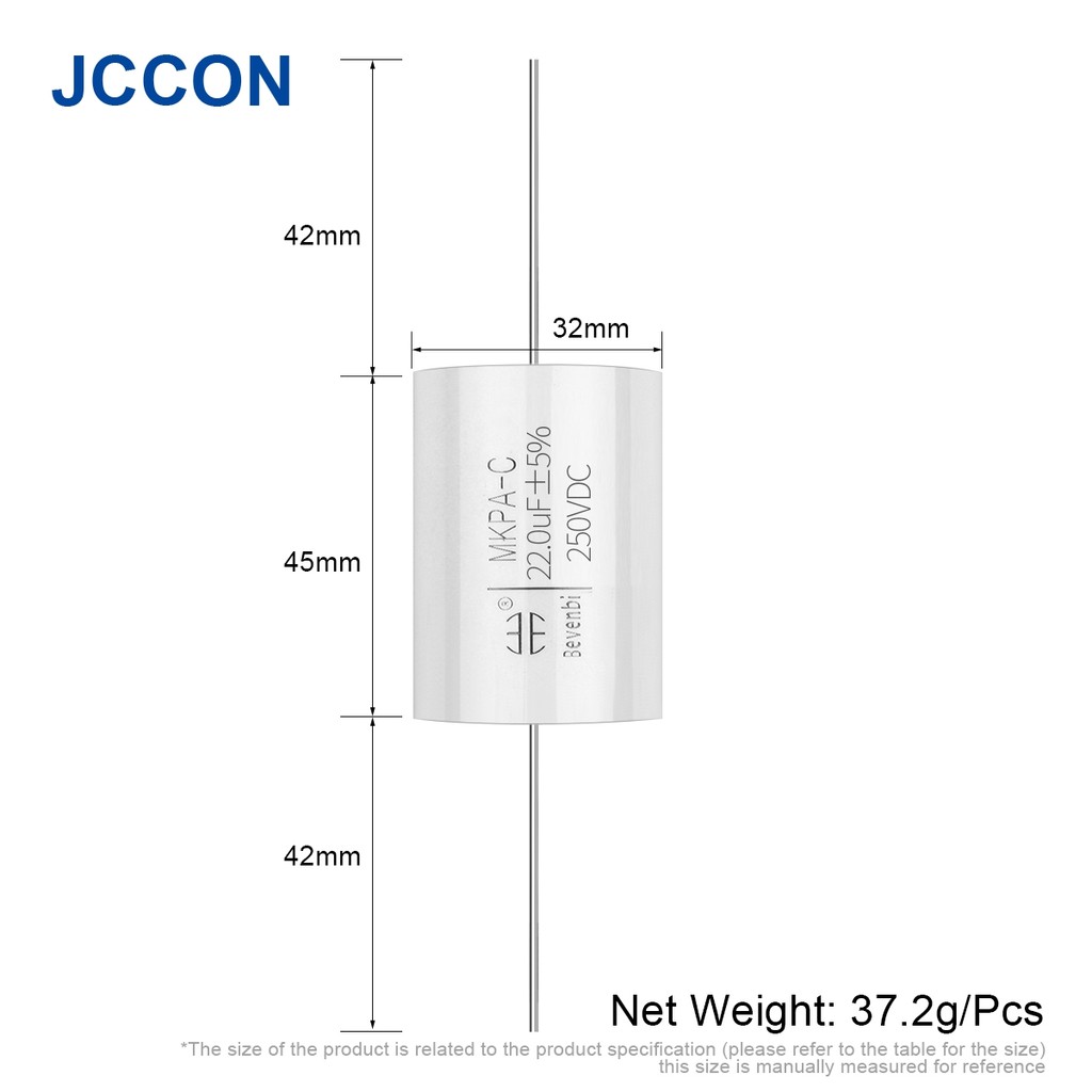 2Pcs MKP Capacitor 250V 0.22UF-68UF Frequency Divider Metallized Polypropylene Film HIFI Audio Fever