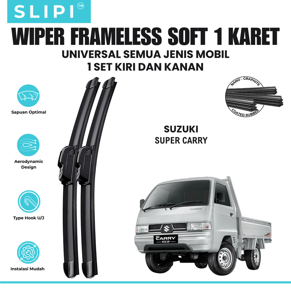 Wiper Suzuki Super Carry Frameless Kaca Depan Mobil