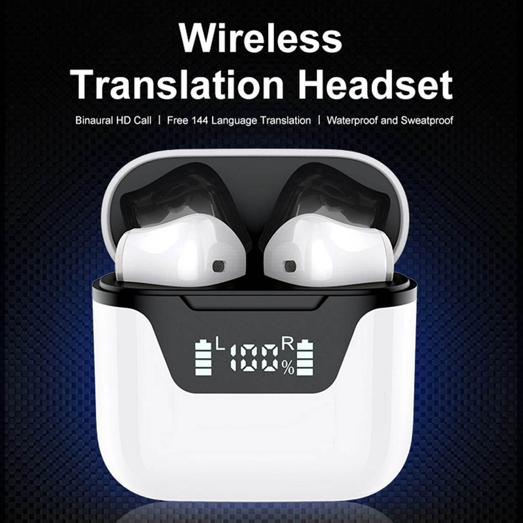 Terbaik Language Translator Earbuds Language Translator Earbuds Bluetooth Support 144 Languages Tran