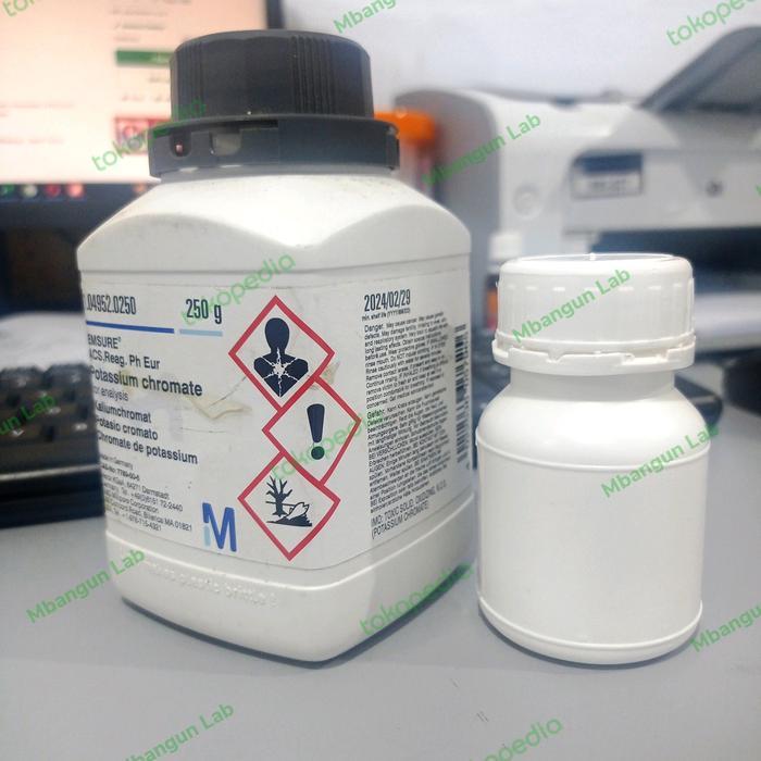 Potassium Chromate Merck / Kalium Kromat / K2Cro4 Ecer Per 25G #Gratisongkir