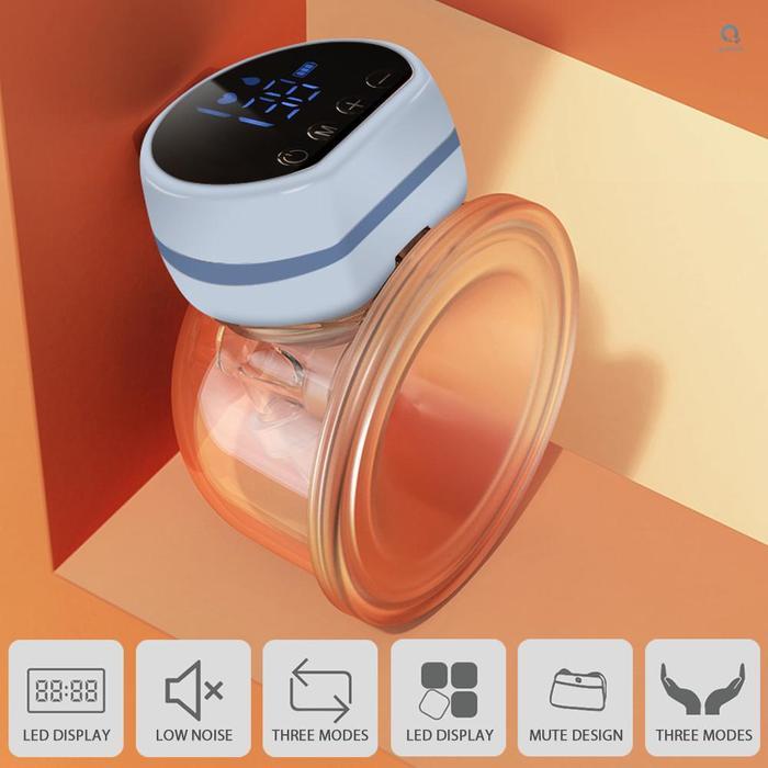 Topborn Breast Pump Elektrik Tanpa Tali Desain Compact Nyaman Material Non Toxic Multi Mode Getaran