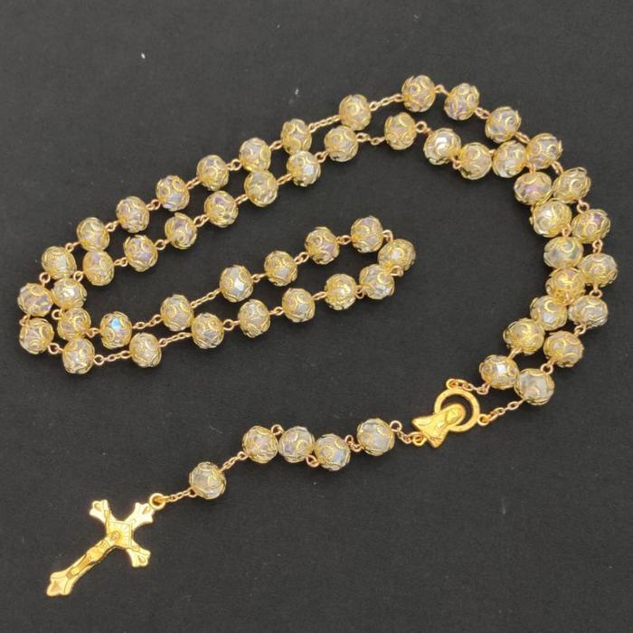 Rosario Jerusalem Golden Crystal Rosary Jerusalem 10mm