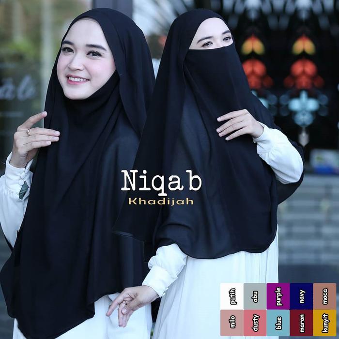 Khimar bergo Arab Jilbab Murah / jilbab masker instan / kerudung niqab / kerudung syari