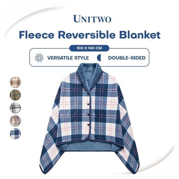 Promo Unitwo Id Jamut [Special Blanket Jaket] Jaket Outer Selimut Flace Reversible Blanket
