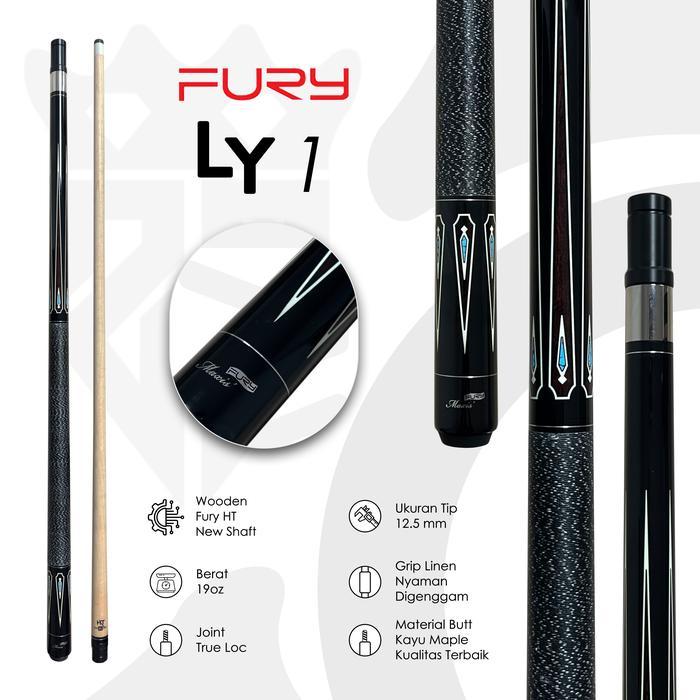Fury Ly Series Stick Billiard Maple Cue Low Deflection/Play Cue Original Fury Stik Biliard