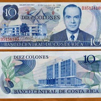 Costa Rica 10 Colones 1985 TERLARISBEST QUALITYBEST SELLER