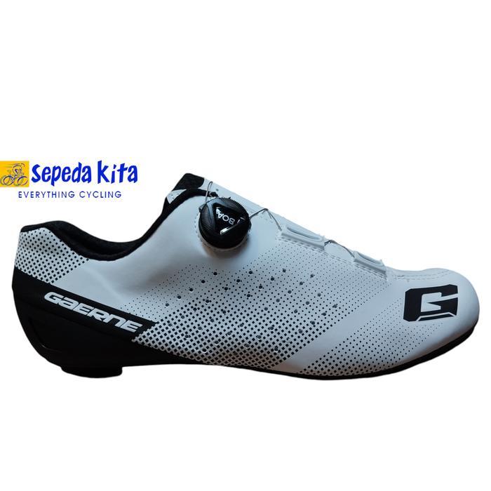 Gaerne G Tornado Carbon Shoes Matt White - Sepatu Cleat Road Bike