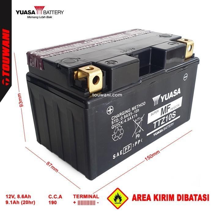 Baterai Aki Yuasa TTZ10S MF CBR1000RR CBR600RR