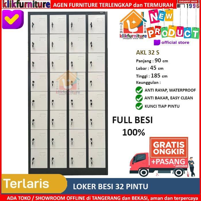 Loker Besi 32 Pintu Lemari Locker Full Besi AKL 32 S