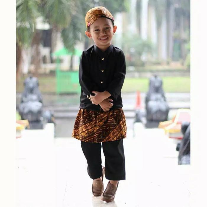 Premium Setelan Basofi Anak / Baju Anak Adat Jawa / Baju Kartinian Original