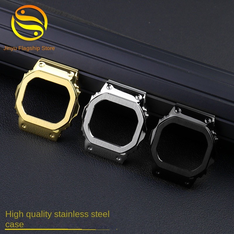 DW5600 mod kit for Casio3229 DW-5600 5610 case+strap Metal case modification for men GW-M5610