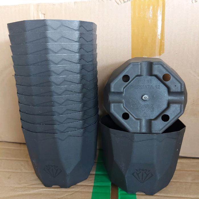 Permata 12 Lusinan (Isi 12Pcs) Pot Kaktus Pot Bibit Pot Plastik