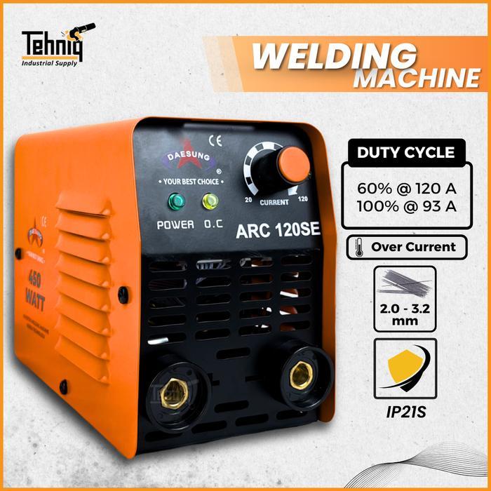 Premium Daesung Arc 120Se Mesin Las Listrik / Trafo Las / Inverter Welding Machine Daesung Arc 120