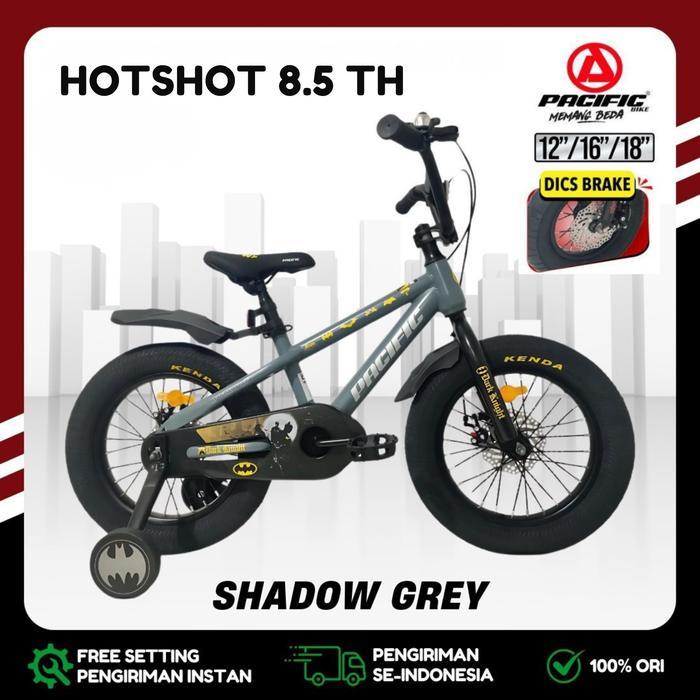 Sepeda Anak BMX 12 16 18 Inch Merk Pacific Hotshot 8.5 TH Ban 3.0 Jumbo / PMB Mortein MN 161 Ban 2.4