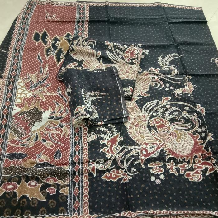 Kain batik sarimbit couple cirebon batik doby tulis cerah soft mewah 2