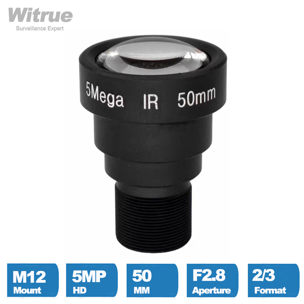 Witrue HD lens 5MP M12 25MM 35MM 50MM Low Distortion for Surveillance Security Cameras