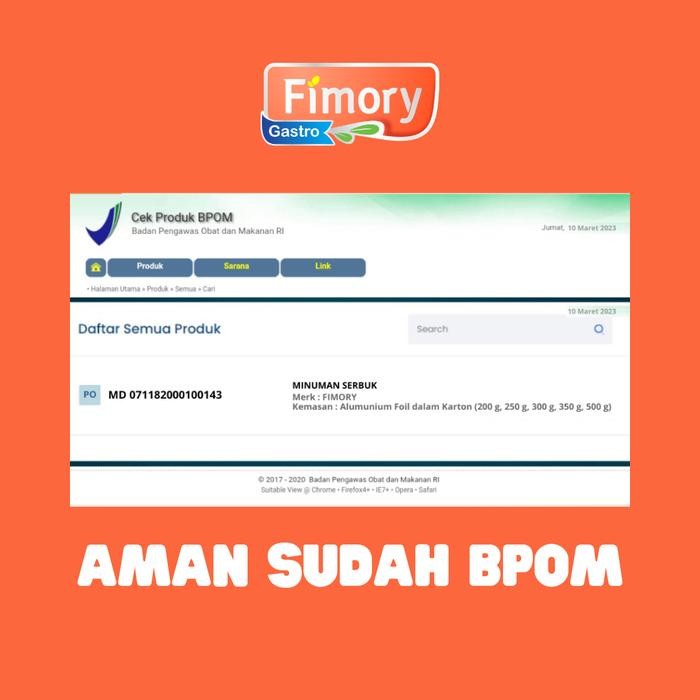 

Mamiseler45 - Paket Hemat Fimory Gastro Original 2 Box - Minuman Cereal Umbi Garut, Bantu Asam