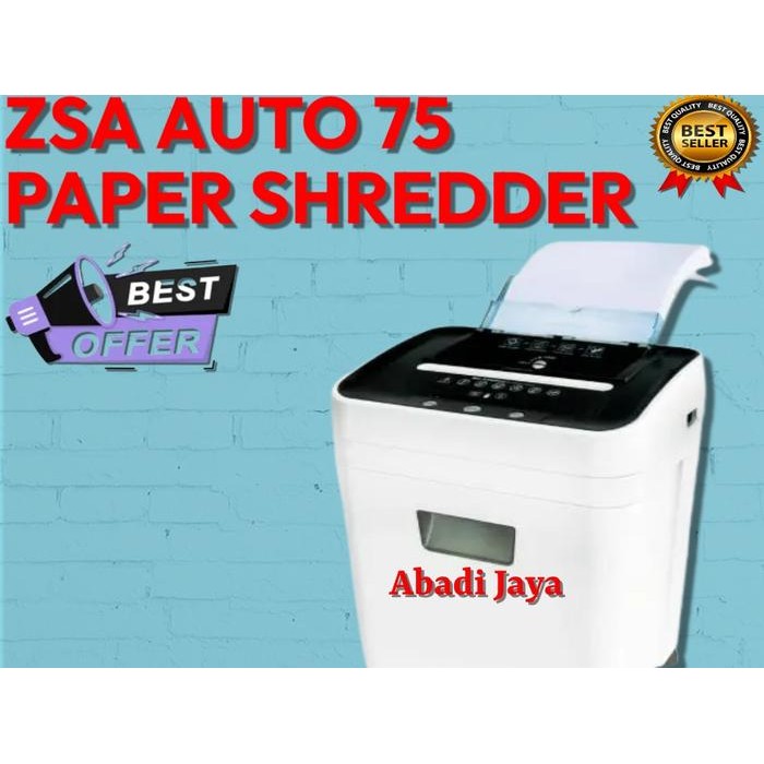 Terhemat Zsa Auto 75 Paper Shredder Terlariss 