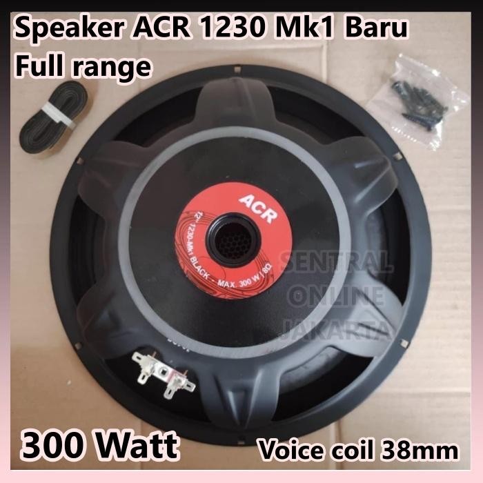 SPEAKER WOOFER FULL RANGE 12in 12 inch ACR 1230 Mk1 BLACK SPEAKER ACR 1230 Mk1 BLACK SALON 12inch
