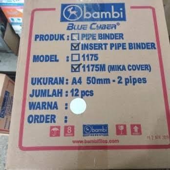 

Insert Pipe Binder Bambi 1175 Mika ( A4 )