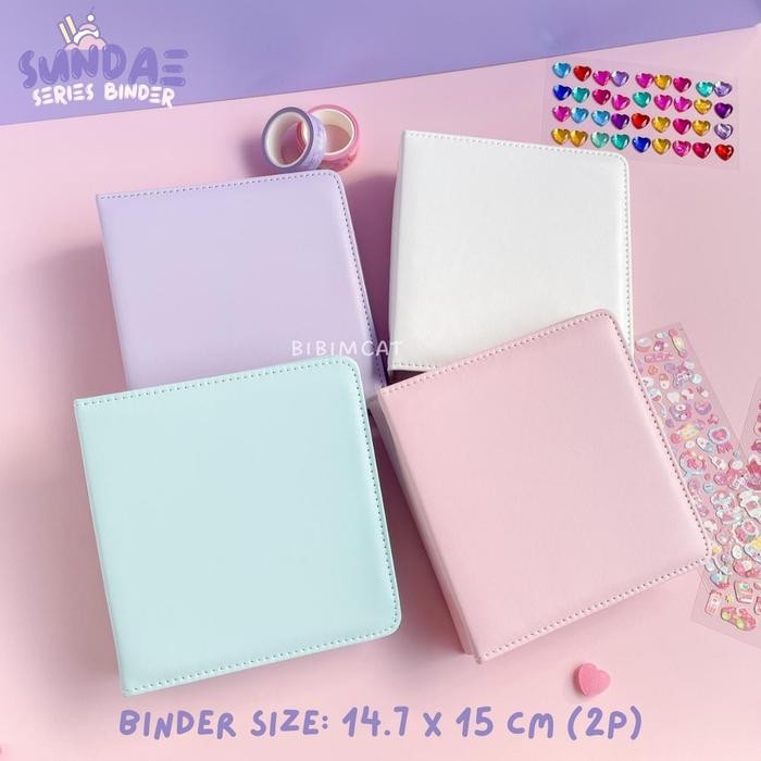 

Sundae - Binder Photocard 2P Leather Case / Binder Album Pc Pastel