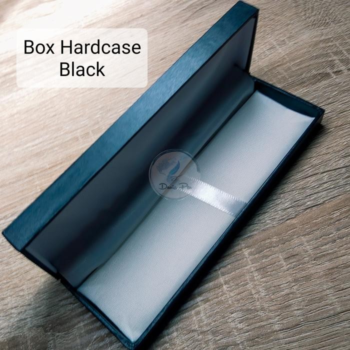 

Box Pen Hardcase Black, Kulit Sintetis Elegan Mewah Kotak Gift Box