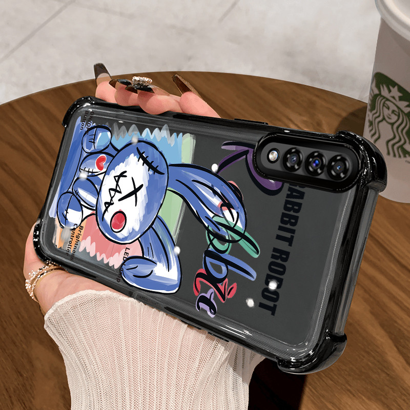 Casing Hp untuk Samsung A50 A50s A30s Case Casing Beruang yang rusak pola Silikon Softcase HP Kesing
