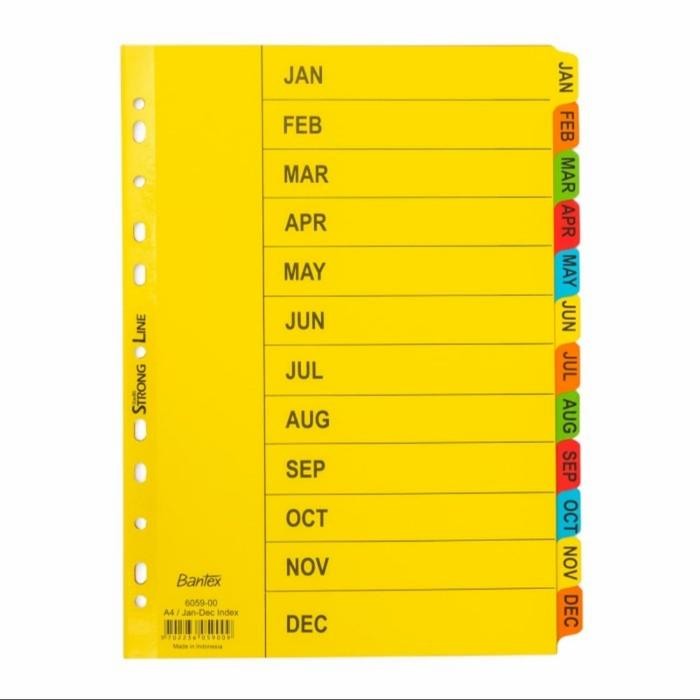 

Bantex Devider 6059 ( Jan - Des) Monthly
