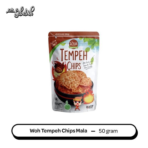 

Keripik Woh Tempeh Chips 50gr Rasa Mala - Snack Sehat Tanpa MSG & Preservatif - Tempeh Chips