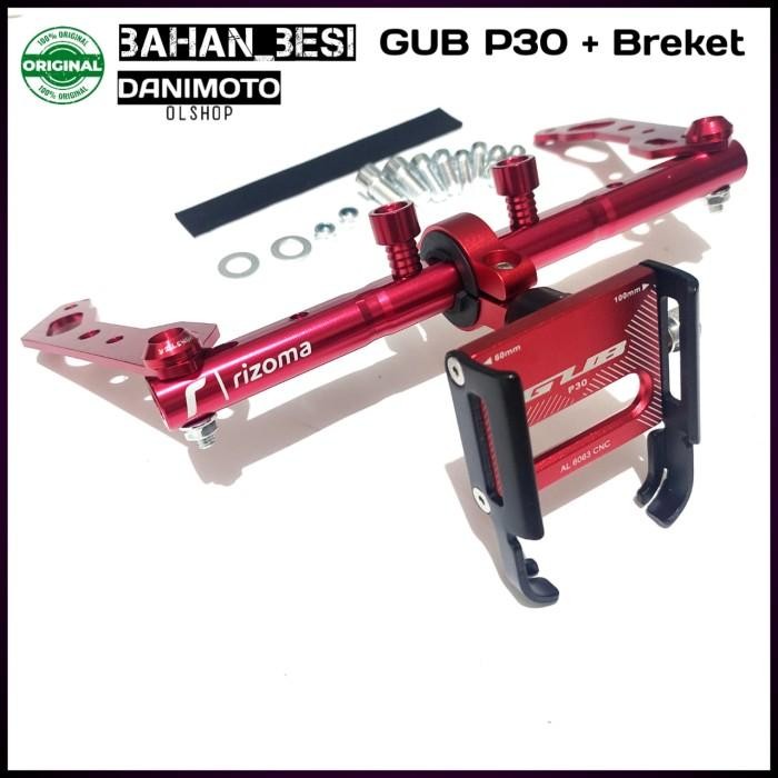 GUB P30 Plus Breket Holder HP Spion Motor Vario Nmax Scoopy DLL Besi