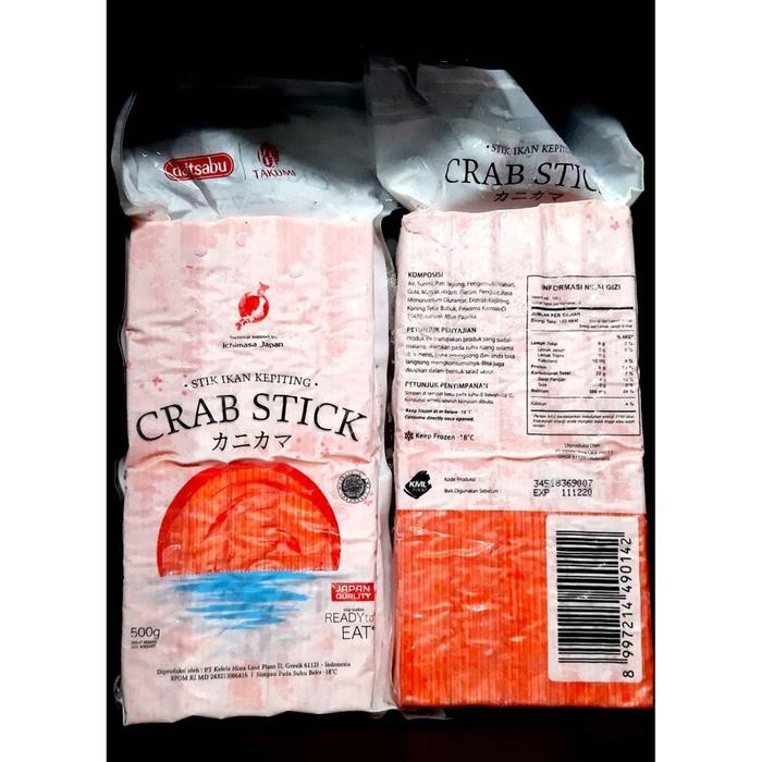 

Pilihan- Takumi Crab Stick 500Gr / Premium Kualitas Jepang