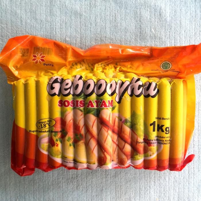 

Pilihan- Geboyku Sosis Ayam 1Kg Isi 40/Frozen
