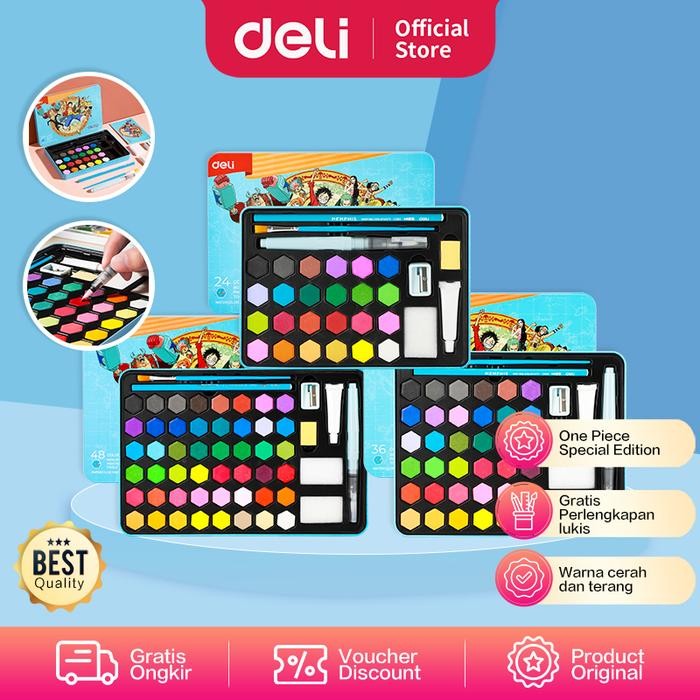 

Pilihan- Deli Watercolor Painting / Set Cat Air Padat One Piece Gratis Perlengkapan Melukis