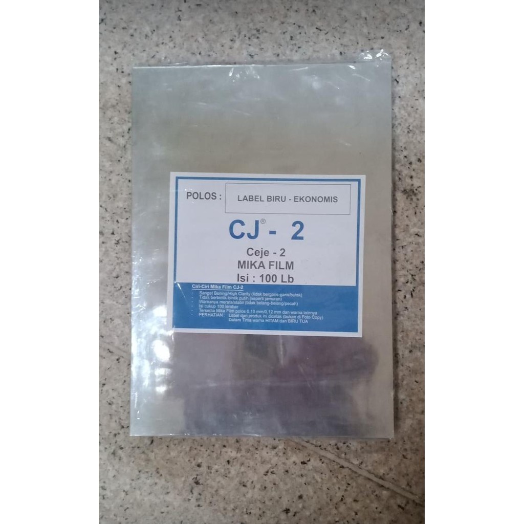 Pilihan- Cover Jilid Plastik Mika A4 Cj-2 (Pak Isi 100 Lembar)